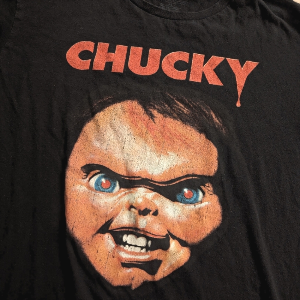 Vintage style Chucky horror movie Halloween graphic t shirt XL